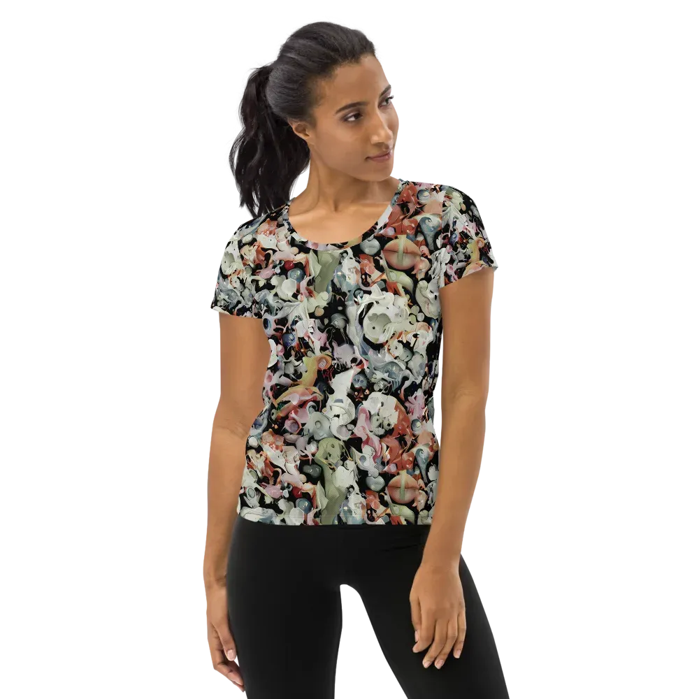 Surreal Menagerie on Women's Athletic T-Shirt — Front