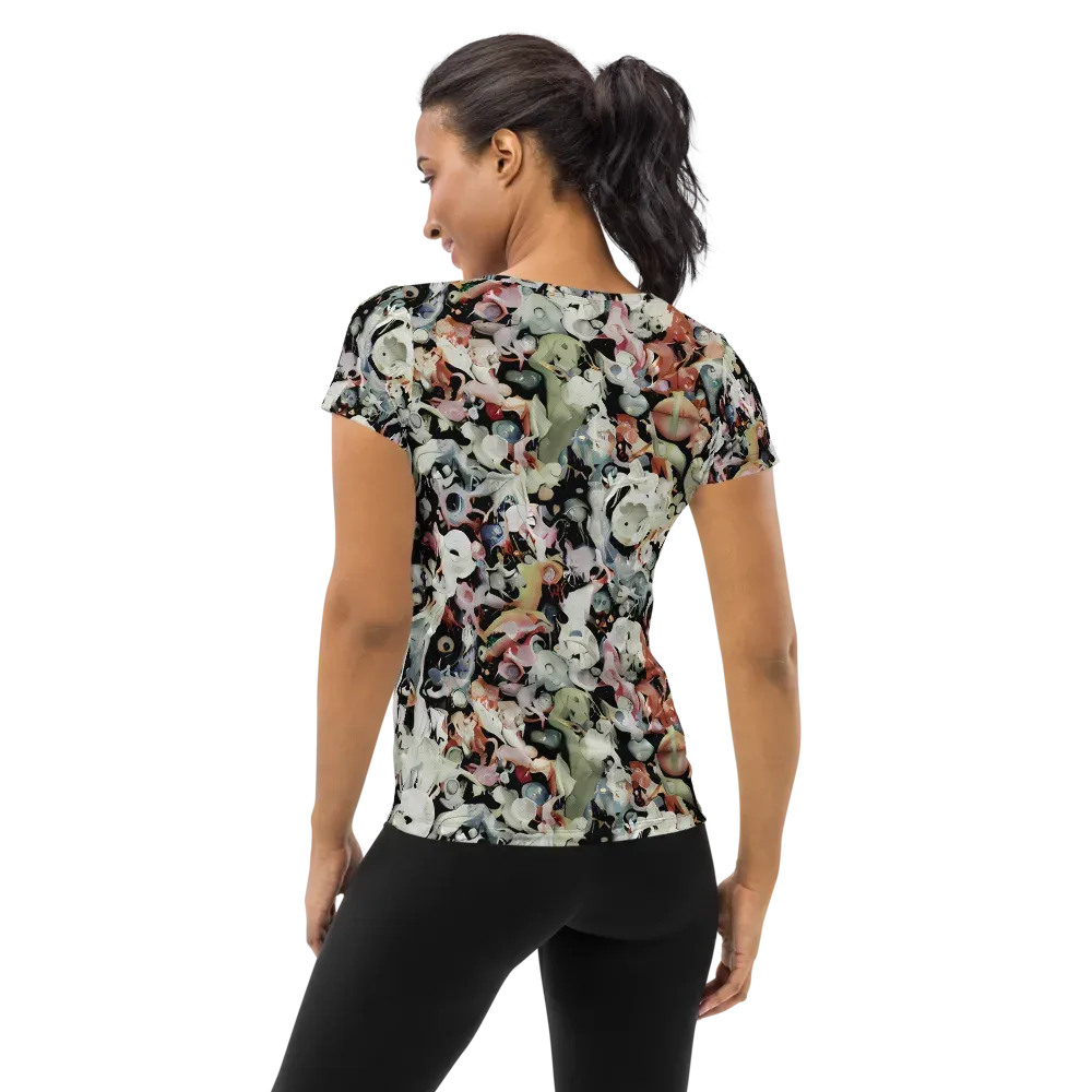Surreal Menagerie on Women's Athletic T-Shirt — Back