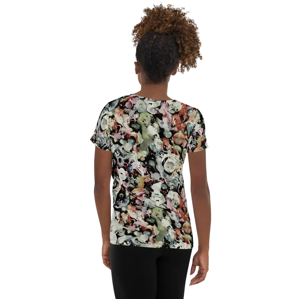 Surreal Menagerie on Women's Athletic T-Shirt — Back
