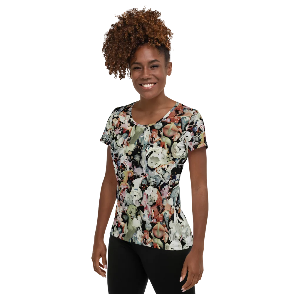 Surreal Menagerie on Women's Athletic T-Shirt — Left