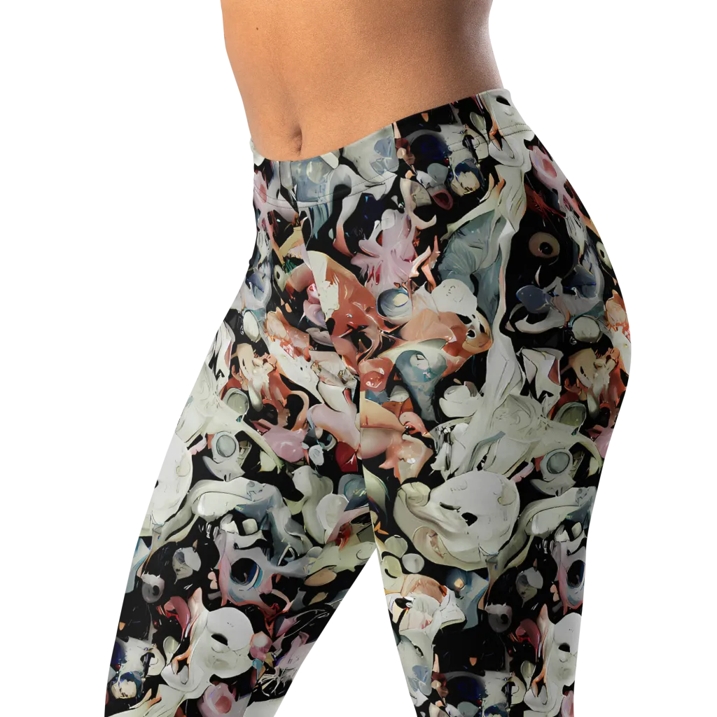 Surreal Menagerie on Leggings — Left Front