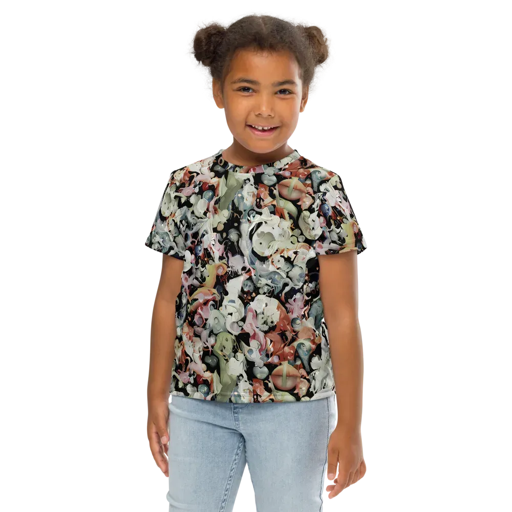 Surreal Menagerie on Kids Crew Neck T-Shirt — Front