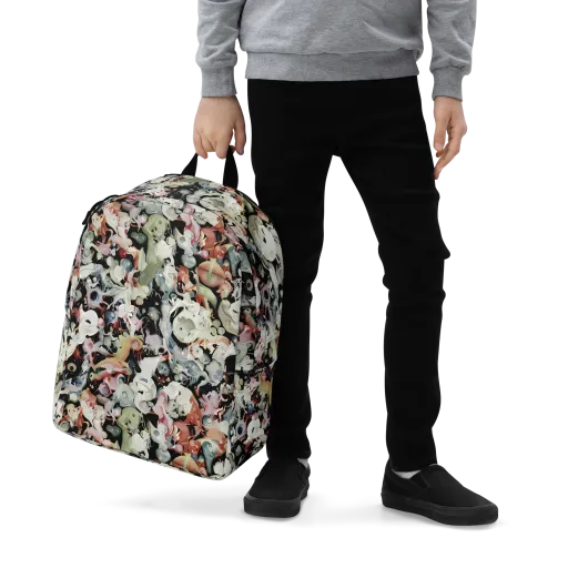 Surreal Menagerie on a Minimalist Backpack