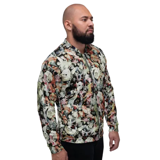 Surreal Menagerie on a Bomber Jacket