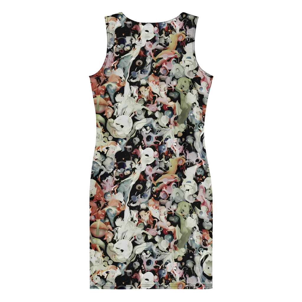 Surreal Menagerie on Bodycon Dress — Back