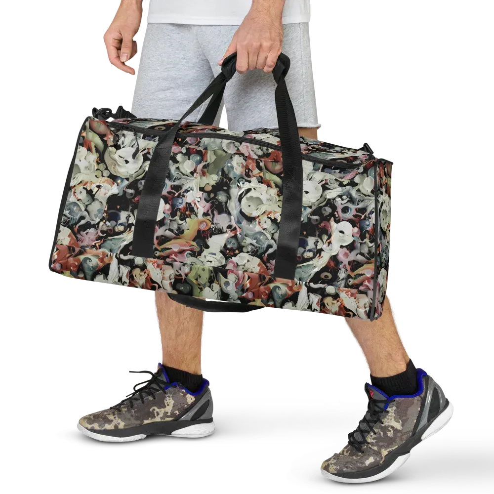 Surreal Menagerie on Duffle Bag — Front
