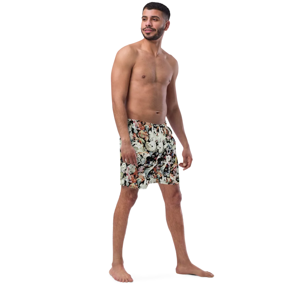 Surreal Menagerie on Swim Trunks — Right Front