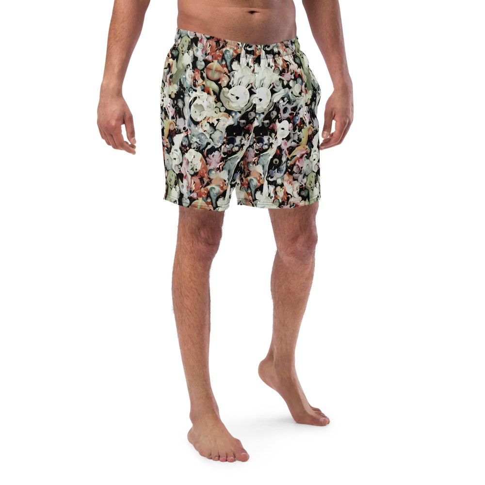 Surreal Menagerie on Swim Trunks — Front