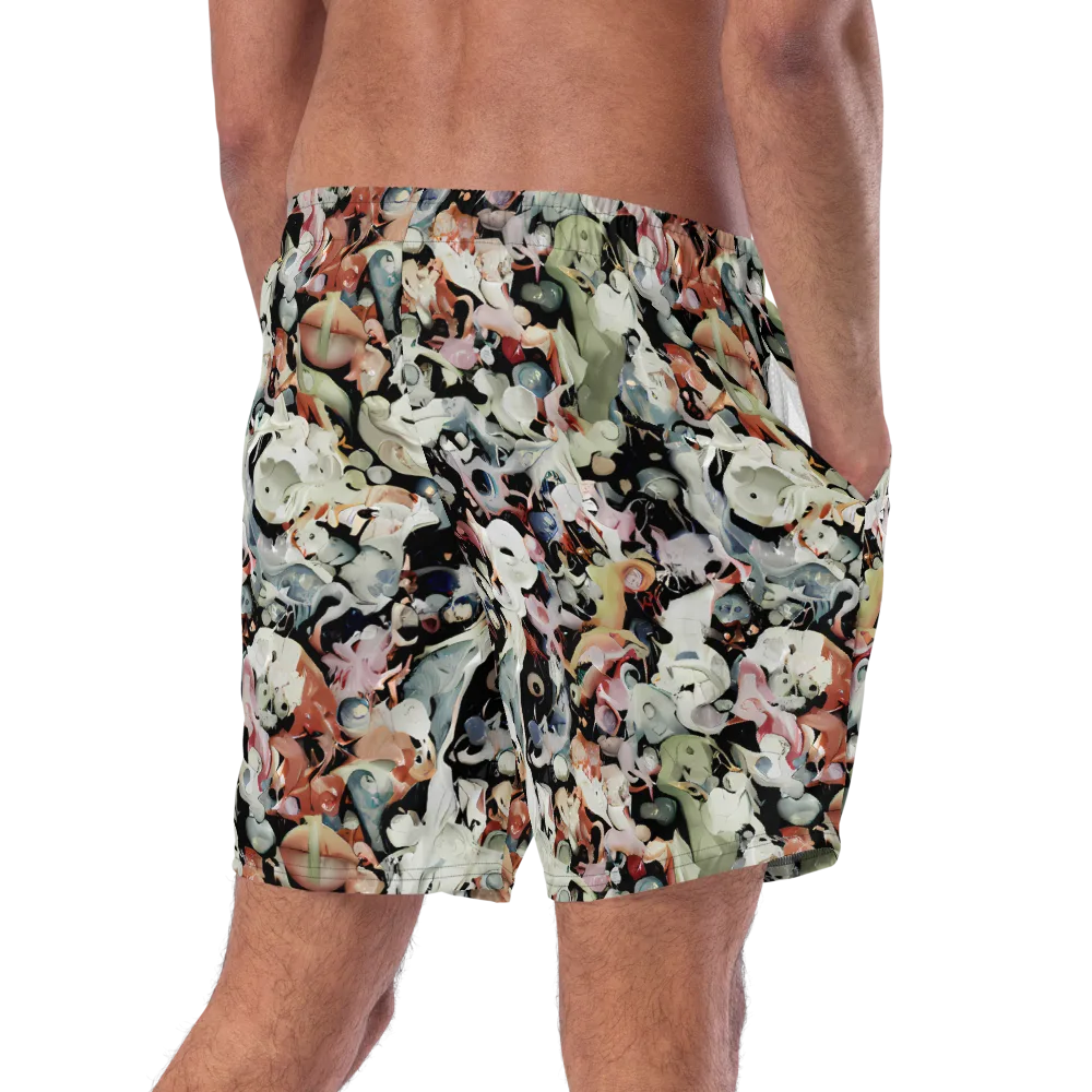 Surreal Menagerie on Swim Trunks — Right Back