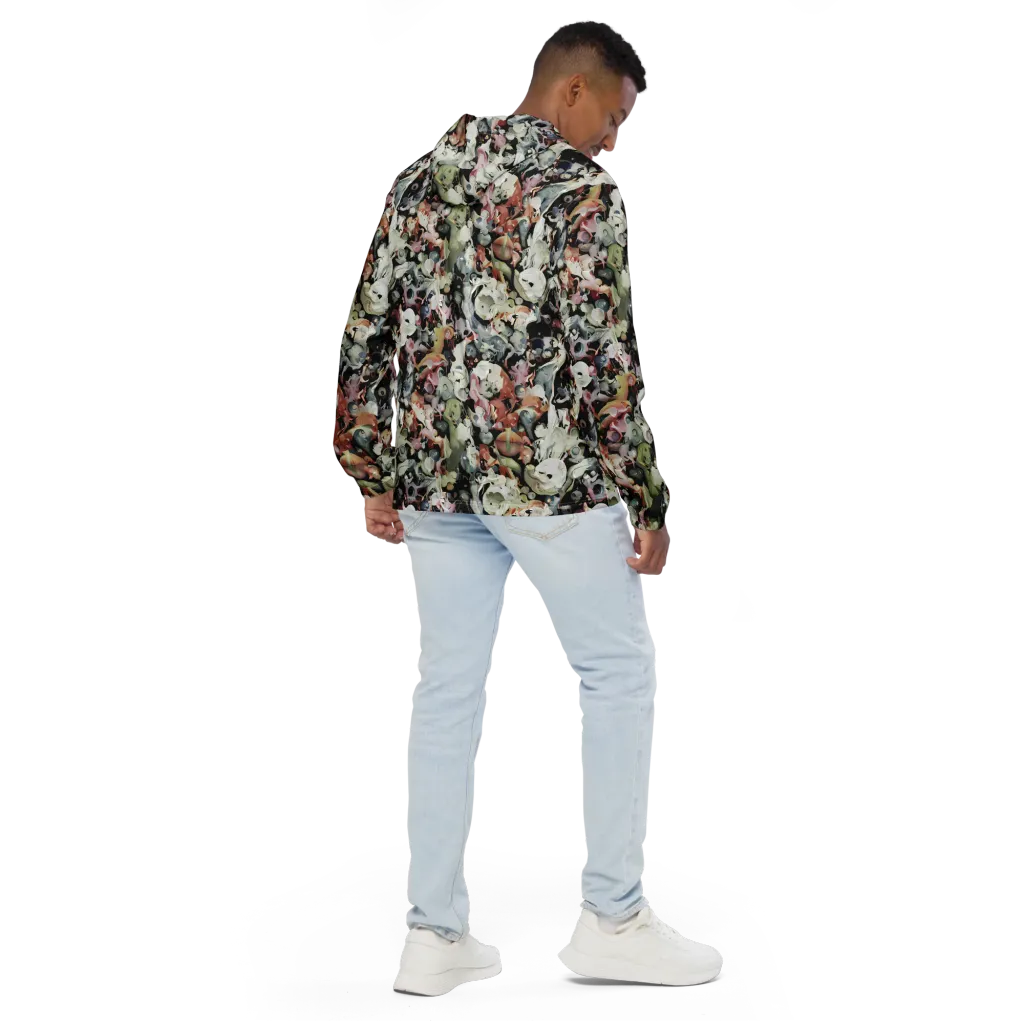 Surreal Menagerie on Men's Windbreaker — Back