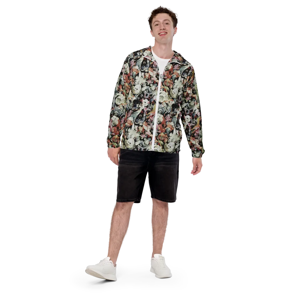 Surreal Menagerie on Men's Windbreaker — Front
