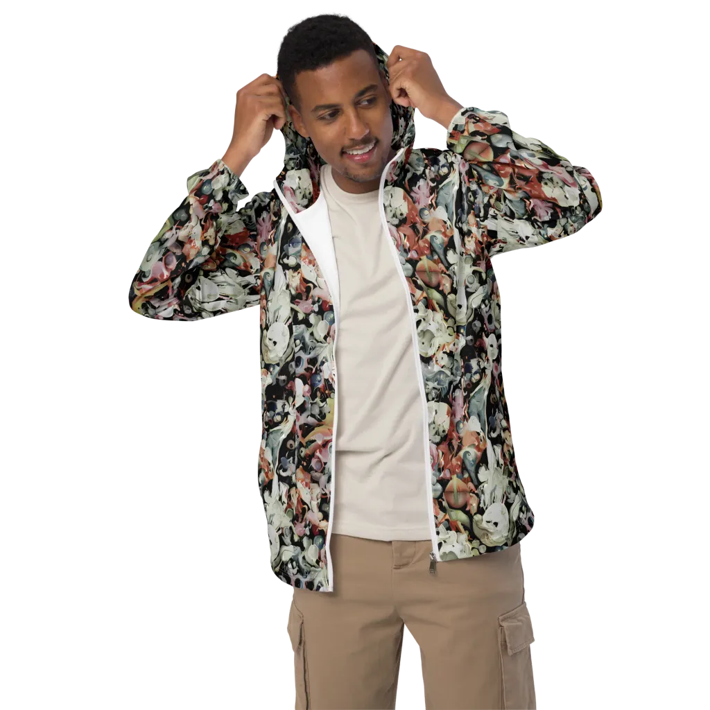 Surreal Menagerie on Men's Windbreaker — Front