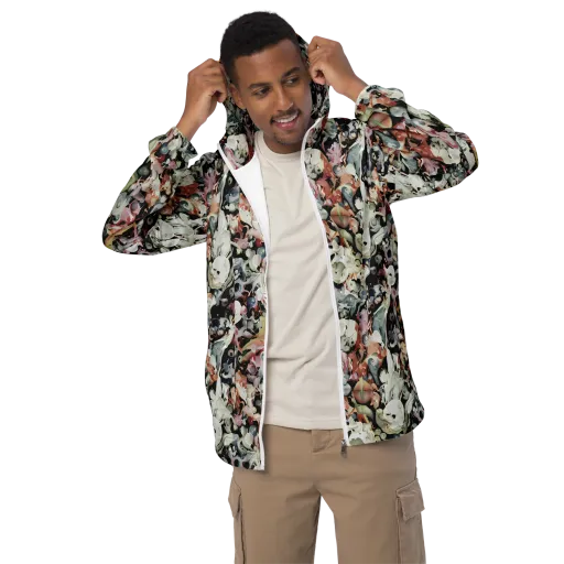 Surreal Menagerie on a Men's Windbreaker