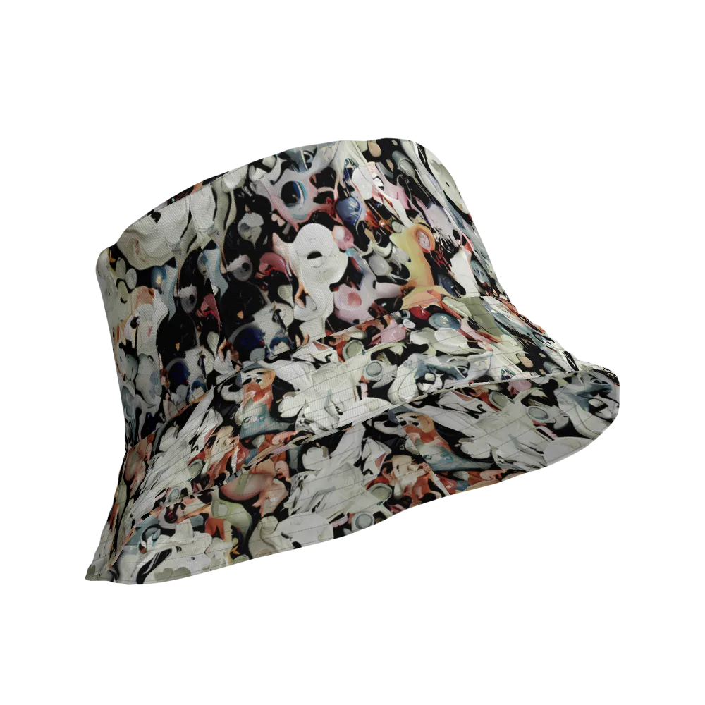 Surreal Menagerie on Reversible Bucket Hat — Product details Outside