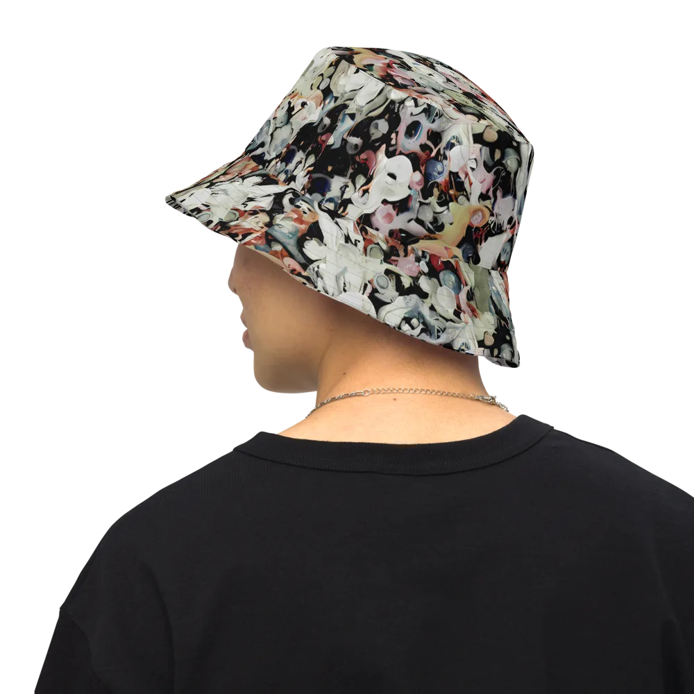 Surreal Menagerie on Reversible Bucket Hat — Back Inside