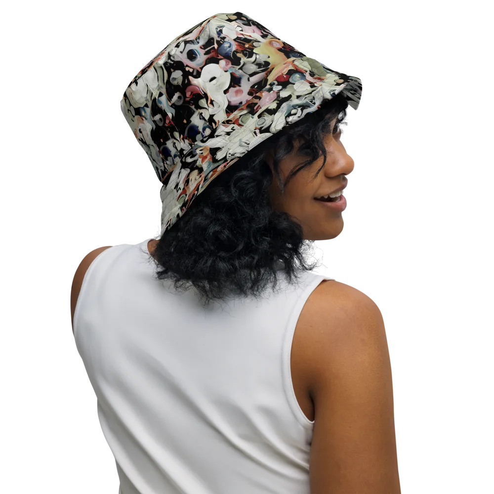 Surreal Menagerie on Reversible Bucket Hat — Right Outside