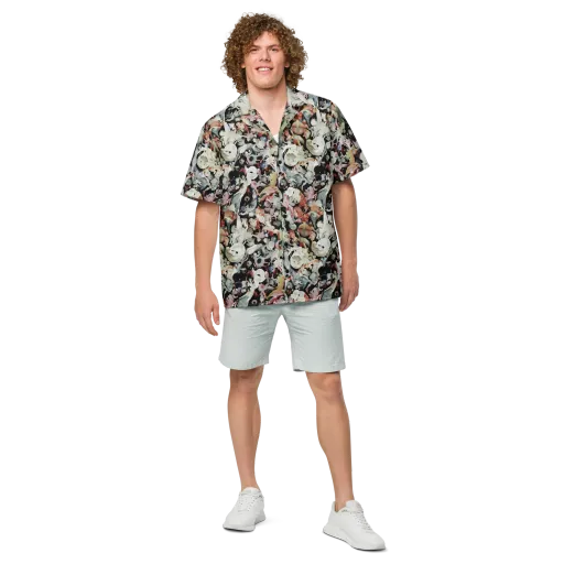 Surreal Menagerie on a Button Shirt