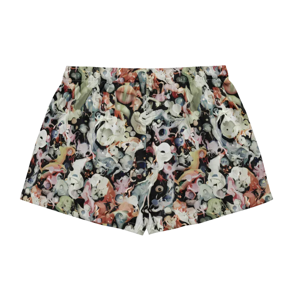 Surreal Menagerie on Women's Pajama Shorts — Back