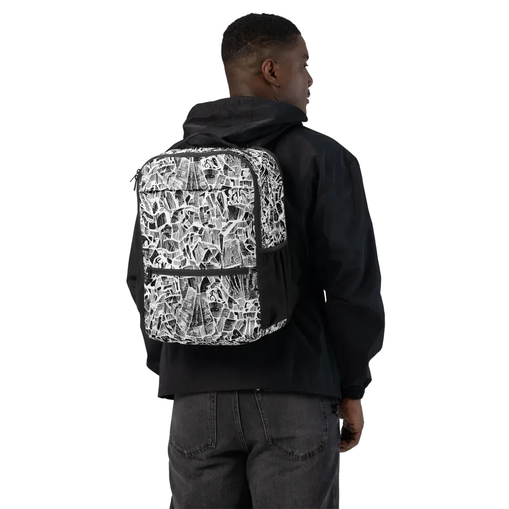 Monochrome Canopy on Utility Backpack — Back
