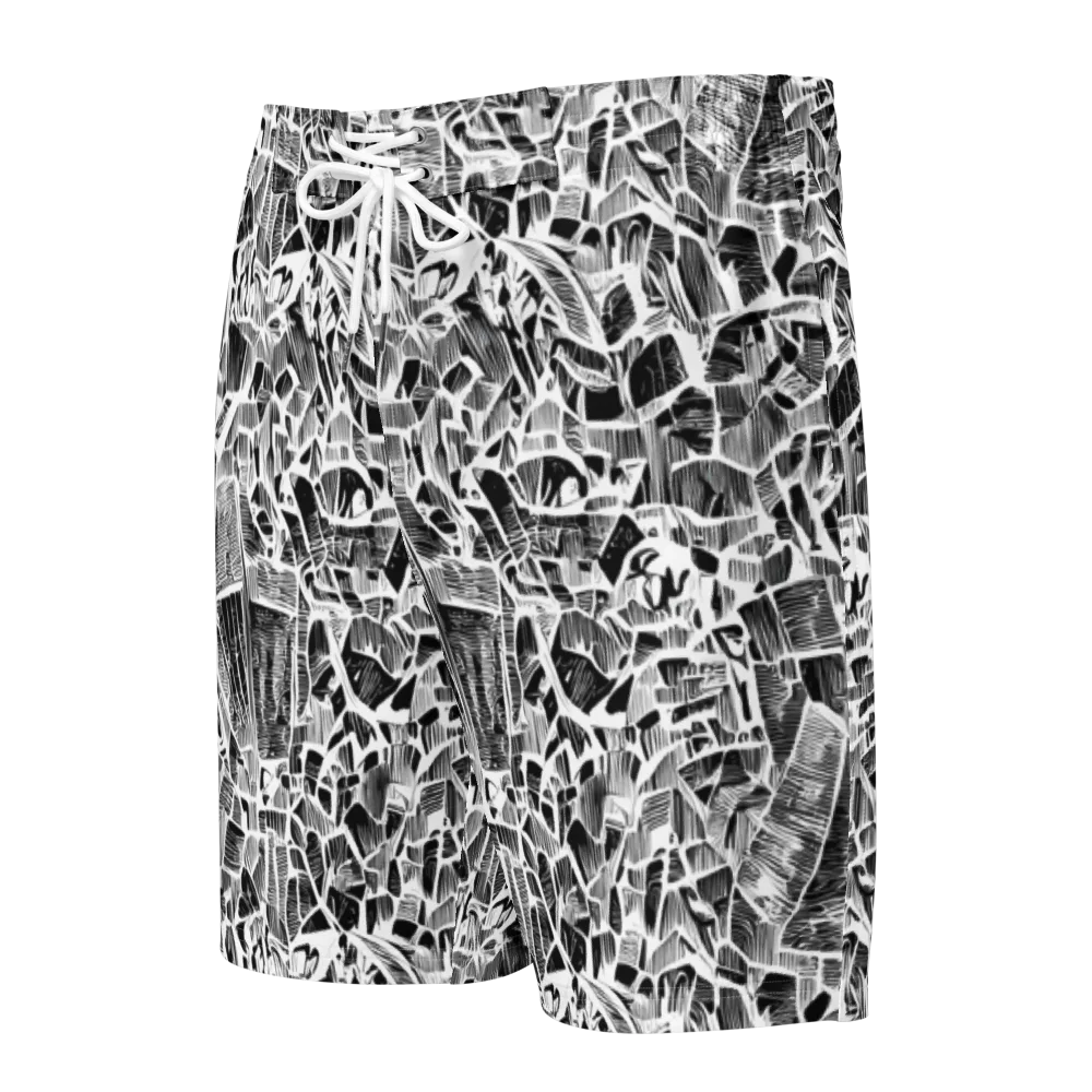 Monochrome Canopy on Men's Board Shorts — Front