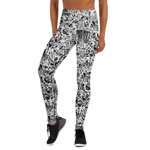 Monochrome Canopy on a Yoga Leggings