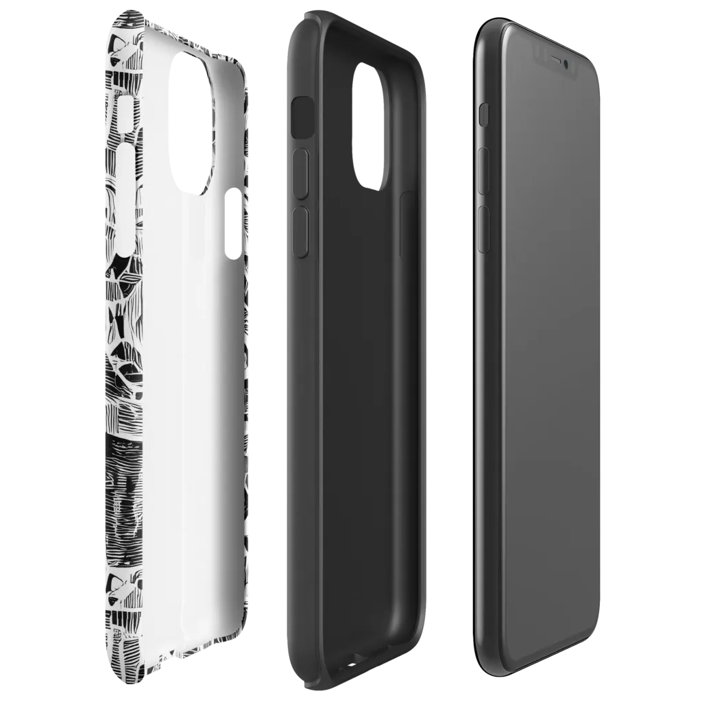 Monochrome Canopy on Tough Case for iPhone® — Right