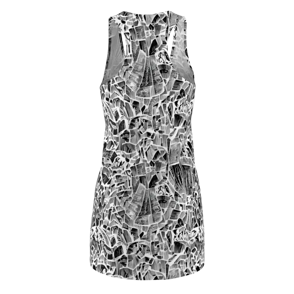 Monochrome Canopy on Racerback Dress — Back