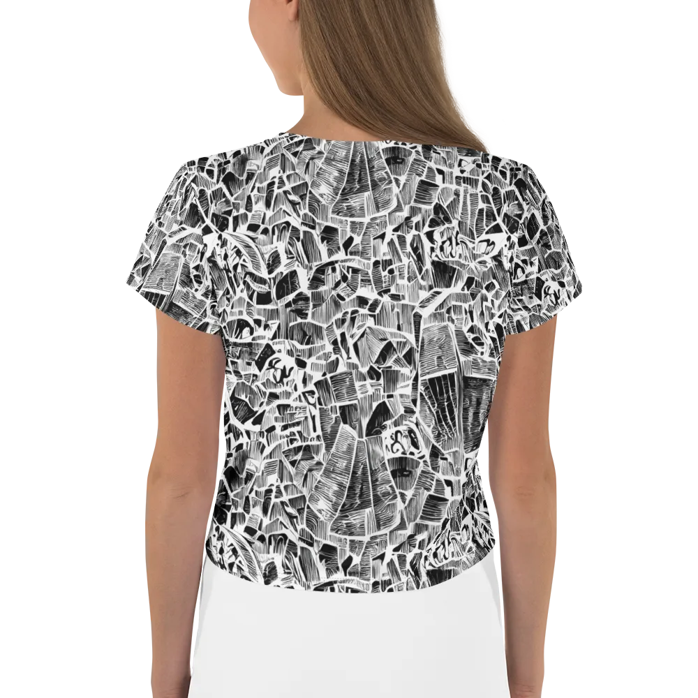 Monochrome Canopy on Crop Tee — Back