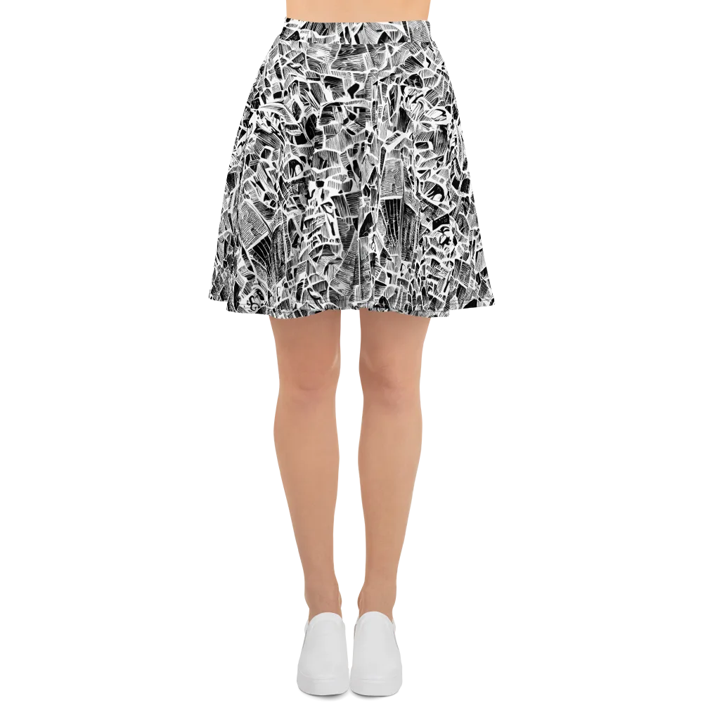 Monochrome Canopy on Skater Skirt — Front
