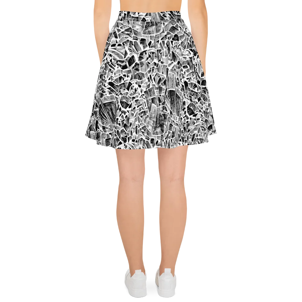 Monochrome Canopy on Skater Skirt — Back