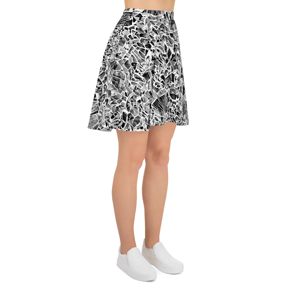 Monochrome Canopy on Skater Skirt — Right