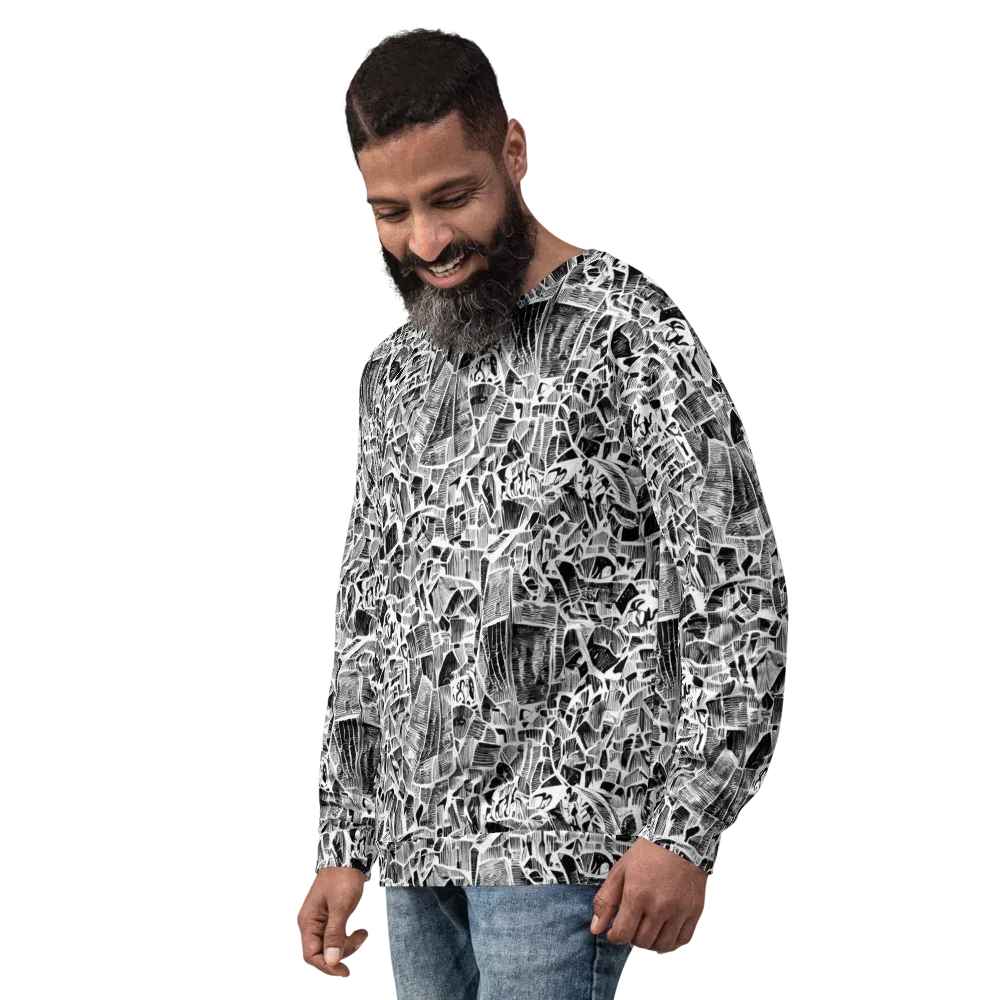 Monochrome Canopy on Sweatshirt — Left Front