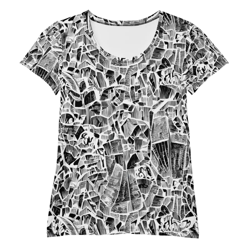 Monochrome Canopy on Women's Athletic T-Shirt — Front
