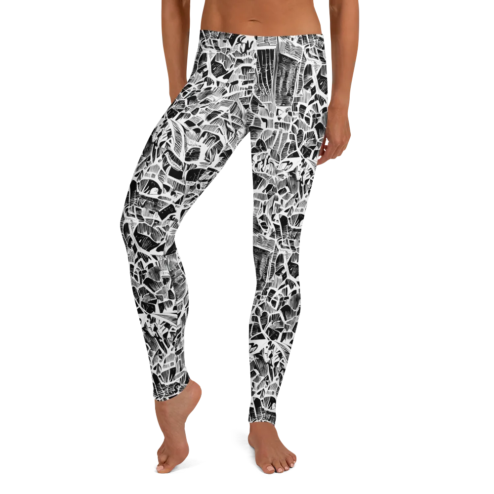 Monochrome Canopy on Leggings — Front