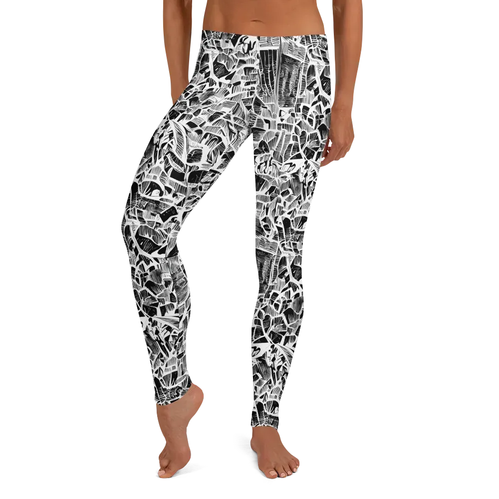 Monochrome Canopy on Leggings — Front