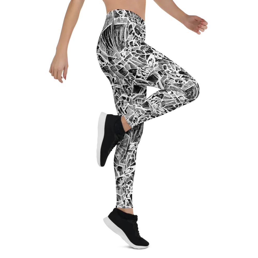 Monochrome Canopy on Leggings — Right