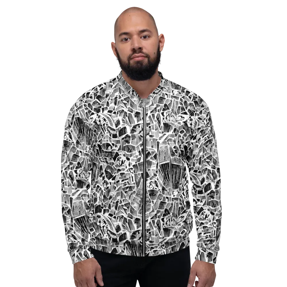 Monochrome Canopy on Bomber Jacket — Front