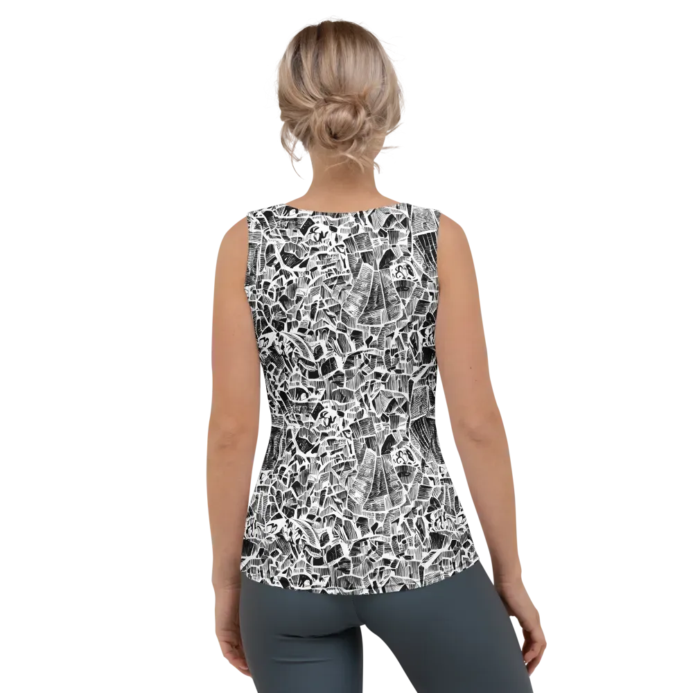 Monochrome Canopy on Women's Tank Top — Back