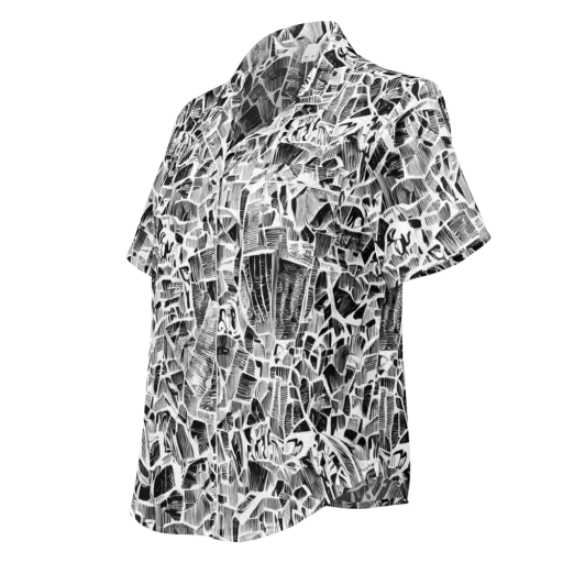 Monochrome Canopy on a Women's Short Sleeve Pajama Top