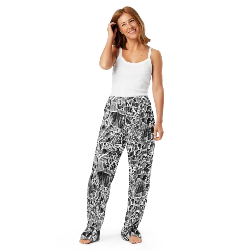 Monochrome Canopy on a Women's Pajama Pants