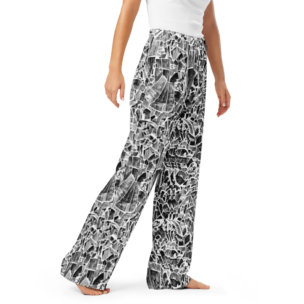 Monochrome Canopy on Women's Pajama Pants — Right Front