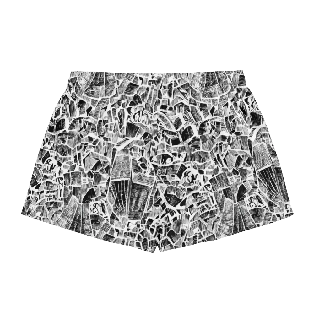 Monochrome Canopy on Women's Pajama Shorts — Back