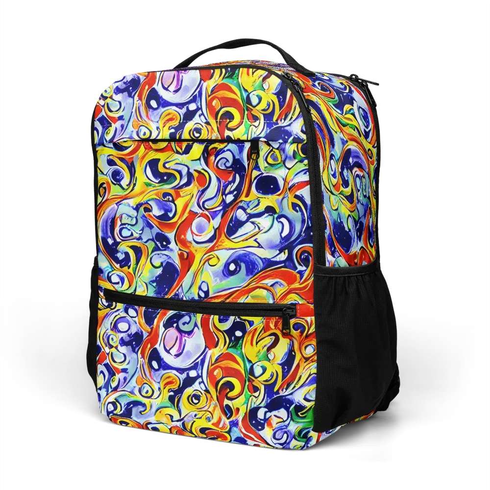 Painted Comet on Utility Backpack — Left Front