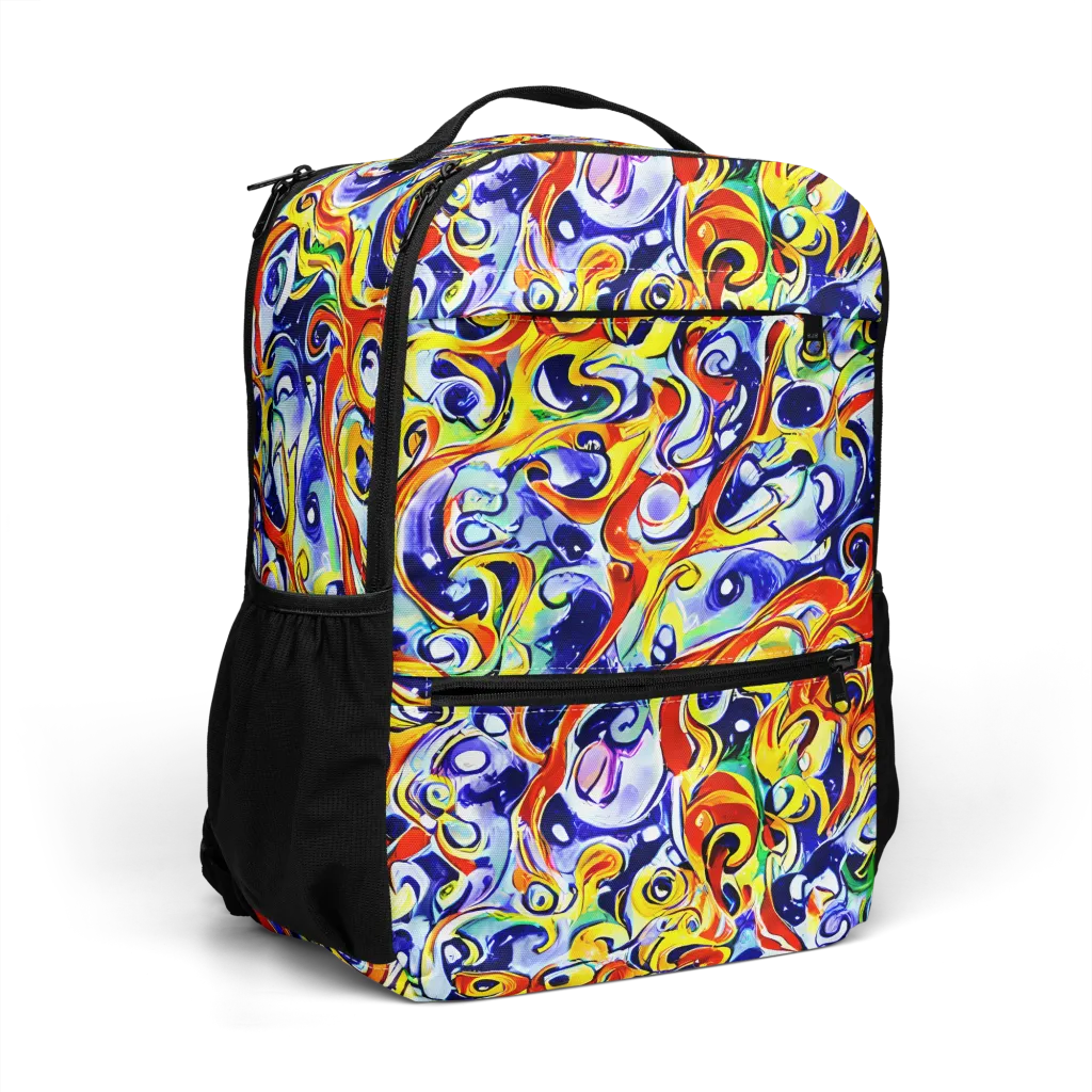 Painted Comet on Utility Backpack — Right Front