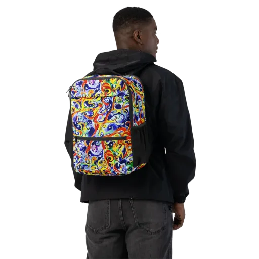 Painted Comet on a Utility Backpack
