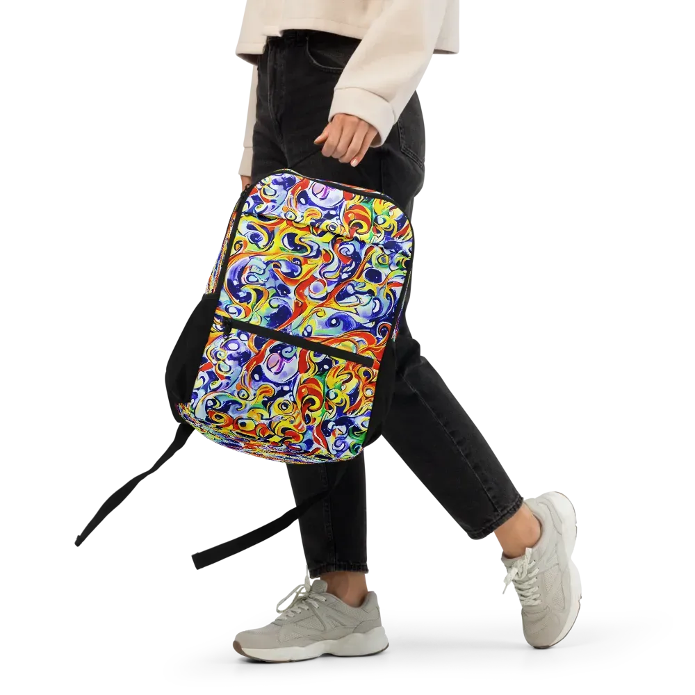 Painted Comet on Utility Backpack — Front