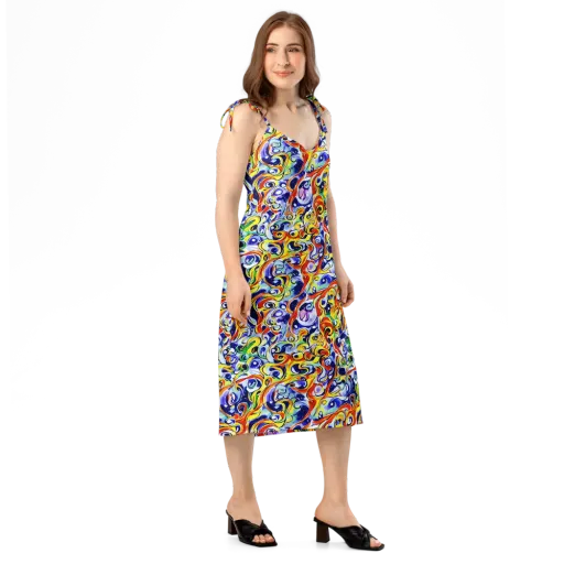 Painted Comet on a Slip Dress