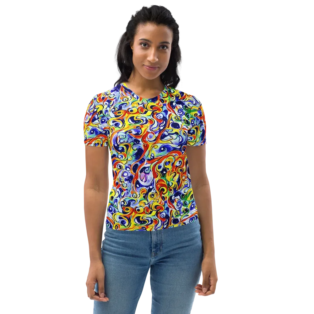 Painted Comet on Women's Crew Neck T-Shirt — Front
