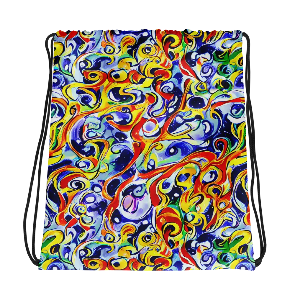 Painted Comet on Drawstring Bag — Photo