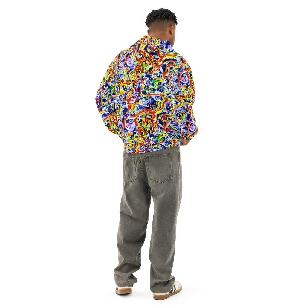 Painted Comet on Cotton Hoodie — Back